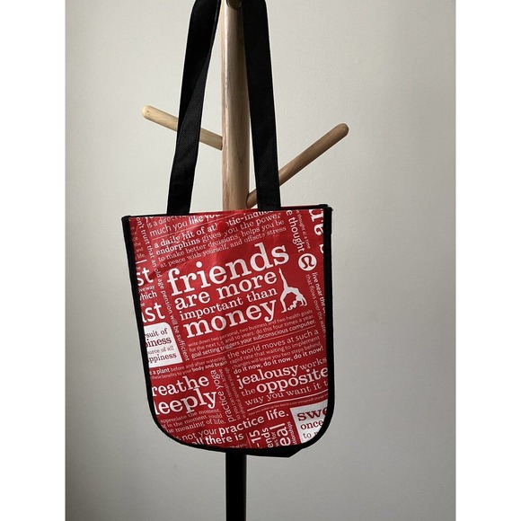 Lululemon Reusable Friends Mantra Small Snap Tote Bag - Picture 2 of 7